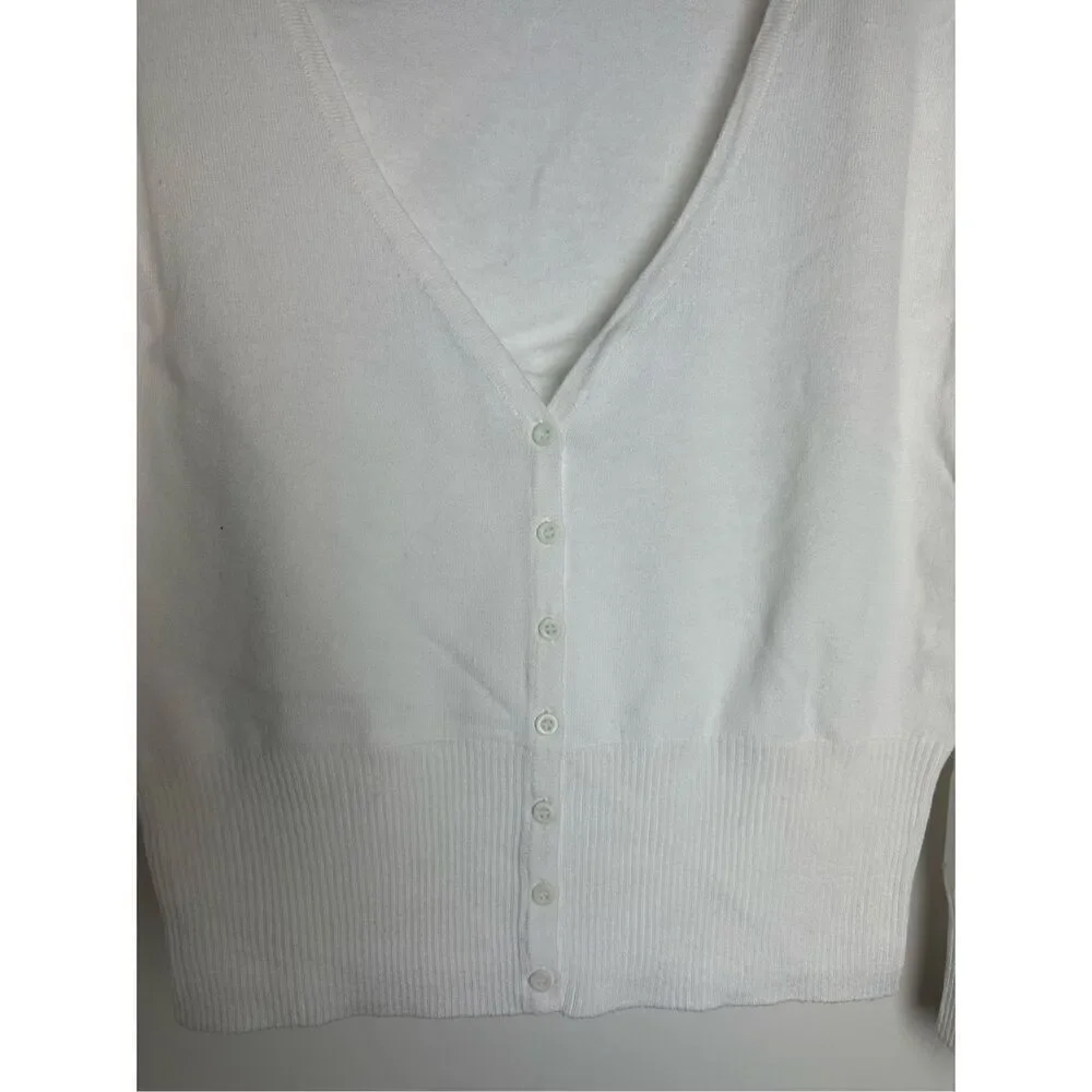 White long sleeve cardigan